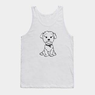 Sketch Funny dog maltese Tank Top